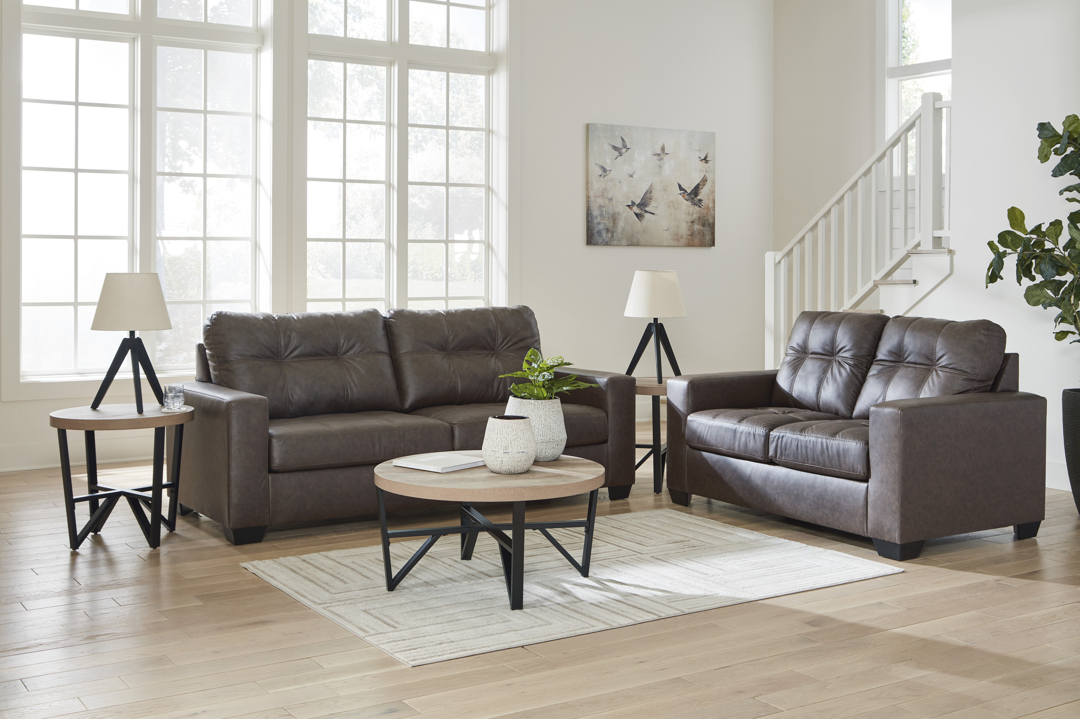 Sofa and loveseat set at Superior Rent To Own.
